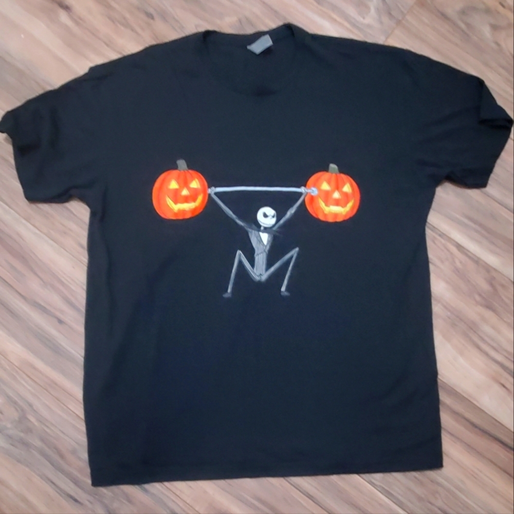 The nightmare before Christmas,  Jack Skellington weightlifting shirt